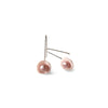 Drop Earrings pearl  /  Pale pink