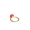 Ring pearl  /  Red