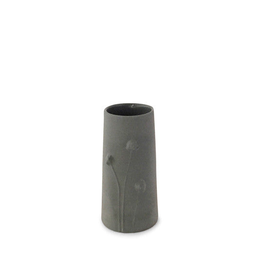 Poppy Vase small / Dark grey