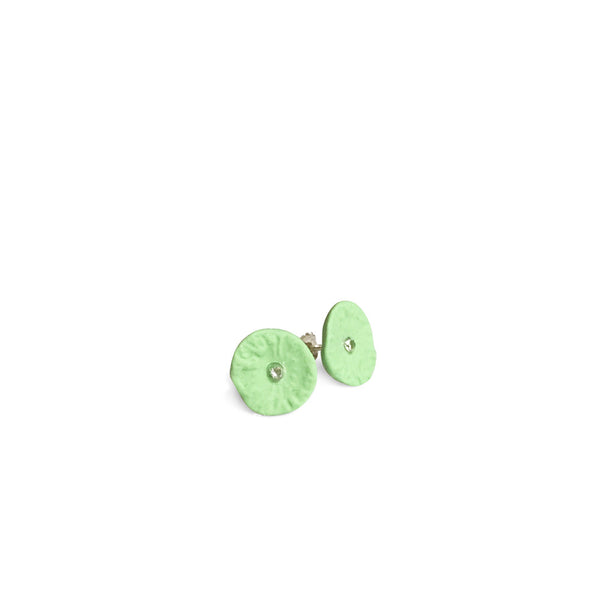 Studs zirconia  /  Sunny green