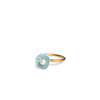 Ring pearl  /  Light blue
